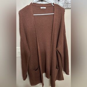 Maurices Dusty Rose Knit Cardigan - XL